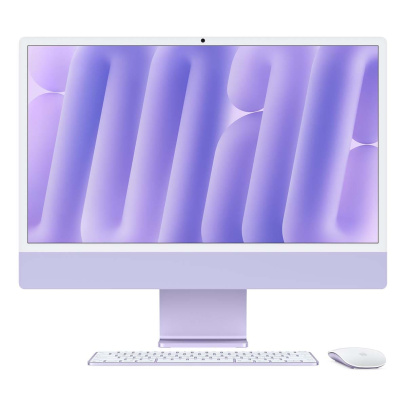 Apple iMac 24" (M4 10C CPU, 10C GPU, 2024) Retina 4,5K, 16Gb, 256Gb SSD (MWV63) Purple, фиолетовый