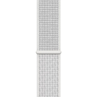 Apple Watch Nike+ Series 4, 40 мм, корпус из алюминия серебристого цвета, спортивный браслет Nike цвета «снежная вершина»