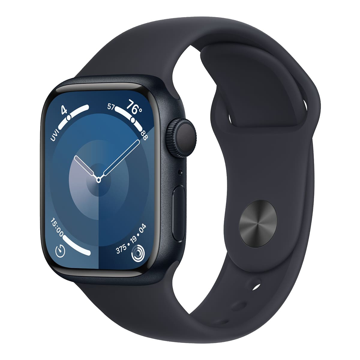 Купить часы Apple Watch Series 9 41mm из алюминия + Sport Band, цвет  Midnight (Темная ночь) в Москве | Hi Store