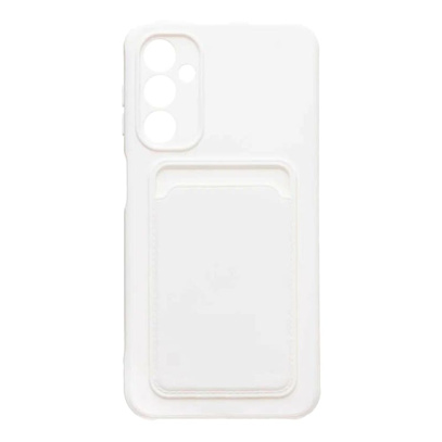 Чехол для Samsung Galaxy A55 Silicone Case с картхолдером Белый