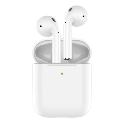 Беспроводные наушники с микрофоном Deppa Air Light, TWS, BT 5.1, 250 мАч, QI (44165) Белый