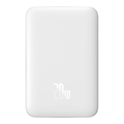 Внешний аккумулятор Baseus 10000mAh Magnetic Mini Wireless Fast Charge Power Bank 20W (PPCX030002) Белый