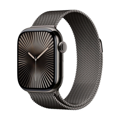 Apple Watch Series 10, 46 мм корпус из титана цвета «Slate», ремешок Milanese Loop цвета «Slate»