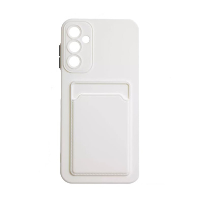 Чехол для Samsung A55 5G Silicone case с cardslot Белый