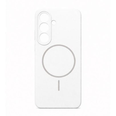 Чехол для Samsung Galaxy S26 с MagSafe Silicone Case Белый