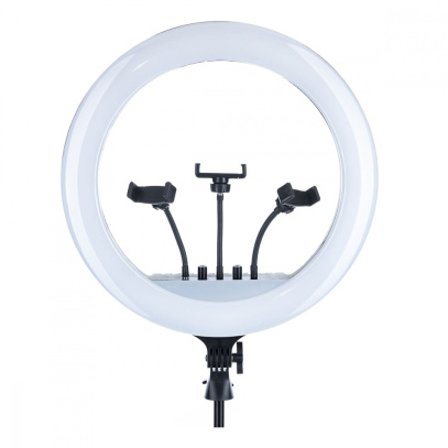 Кольцевая лампа 45 см с пультом д/у, тремя держателями телефона (RL-18)