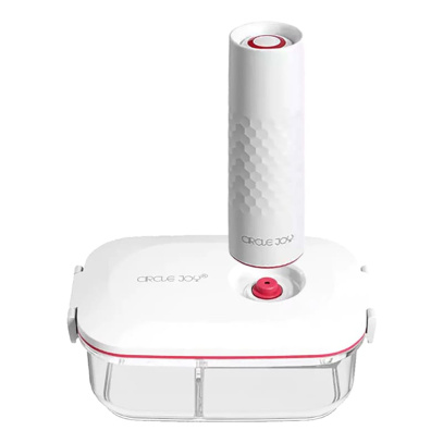 Контейнер с вакуумизатором Xiaomi Circle Joy Vacuum Glass Container 1,3 л (CJ-VST01) Белый