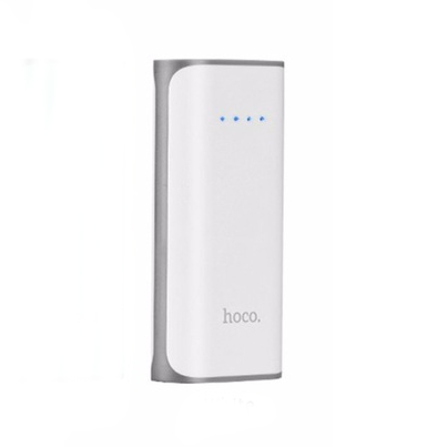 Внешний аккумулятор hoco. Tiny Concave Pattern 5200mAh (B21) Белый