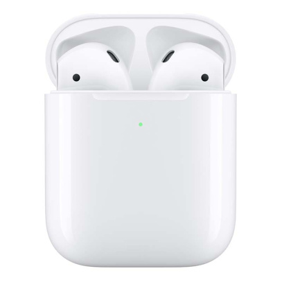 Наушники Apple AirPods 2 White, белый, с беспроводным зарядным футляром