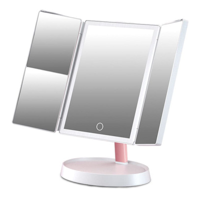 Зеркало Xiaomi для макияжа раскладное с подсветкой и увеличением Jordan & Judy (NV549) Белый