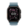 Apple Watch Ultra 3 (2025), 49 мм корпус из титана цвета «Black», ремешок Alpine Loop размера S цвета «Light Blue»
