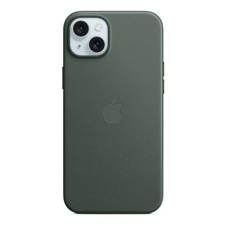 Чехол FineWoven Case для Apple iPhone 15 Plus с MagSafe Evergreen, зеленый