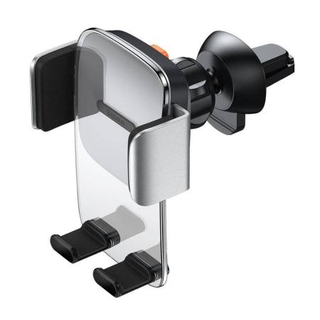 Автомобильный держатель Baseus Easy Control Clamp Car Mount Holder (Standard) For Air Outlets Silver (SUYK000112) Серебристый