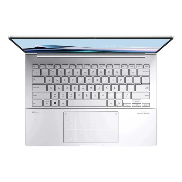 Ноутбук ASUS Zenbook 14 OLED UX3405MA-QD993 (Intel Core Ultra 9 185H 16Gb SSD 512Gb 14" OLED DOS) Silver, серебристый