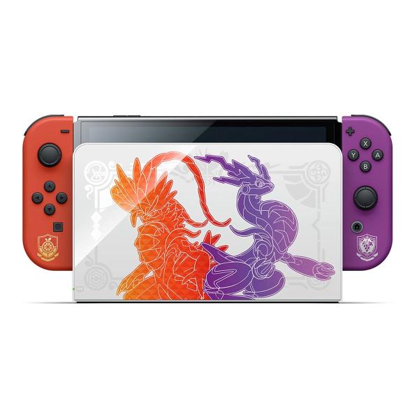 Игровая консоль Nintendo Switch OLED 64Gb Pokemon Skarlet and Violet Edition, красный/фиолетовый