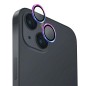 Защитное стекло для камеры iPhone 14/14 Plus UNIQ OPTIX Camera Lens protector Aluminium (3 шт.) 0.25 мм (IP6.1-6.7M-LENSIRD) Радужный