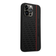 Чехол AMG для iPhone 14 Pro Liquid silicone Carbon pattern Hard (AMHCP14L2SPCK) Черный