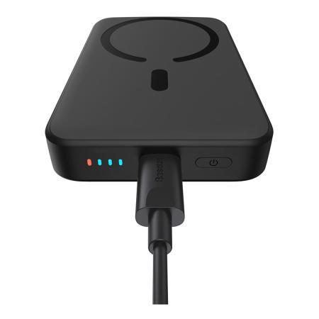 Внешний аккумулятор Baseus 10000mAh Magnetic Mini Wireless Fast Charge Power Bank 20W Чёрный