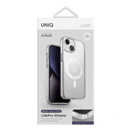 Чехол для iPhone 14 Pro с MagSafe UNIQ Lifepro Xtreme AF Frost Clear (IP6.1P(2022)-LXAFMCLR) Прозрачный