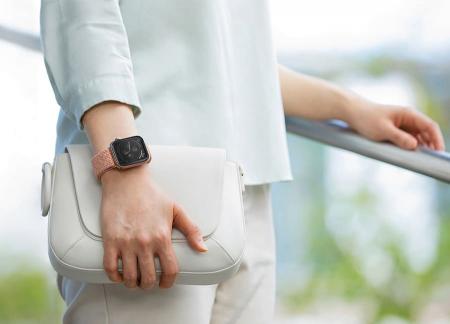 Ремешок UNIQ для Apple Watch 38/40/41 мм ASPEN Strap Braided (40MM-ASPPNK) Розовый