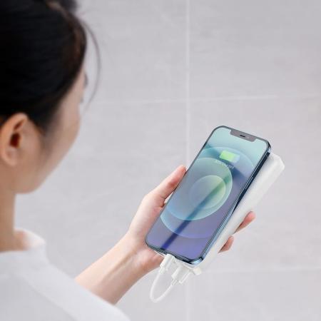 Внешний аккумулятор Baseus 20000mAh Bipow Digital Display Fast Charge Power Bank 20Вт Overseas Edition PPBD20K (PPBD050302) челый