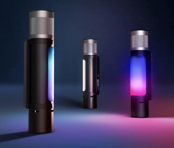 Фонарик Xiaomi NexTool Natuo Outdoor 12в1 Thunder Music Flashlight - фонарь, повербанк, колонка, цветомузыка (NE20161) Черный