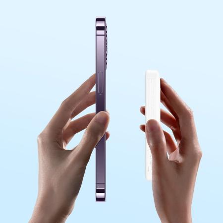 Внешний аккумулятор Baseus 10000mAh Magnetic Mini Wireless Fast Charge Power Bank 20W (PPCX030002) Белый