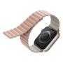 Ремешок UNIQ для Apple Watch 42/44/45/49 мм Revix reversible Magnetic (45MM-REVPNKBEG) Розовый/Бежевый