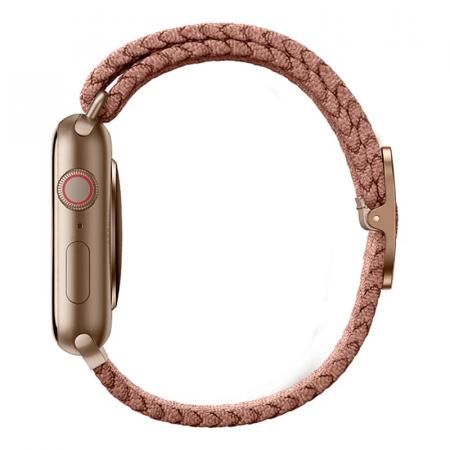 Ремешок UNIQ для Apple Watch 38/40/41 мм ASPEN Strap Braided (40MM-ASPPNK) Розовый