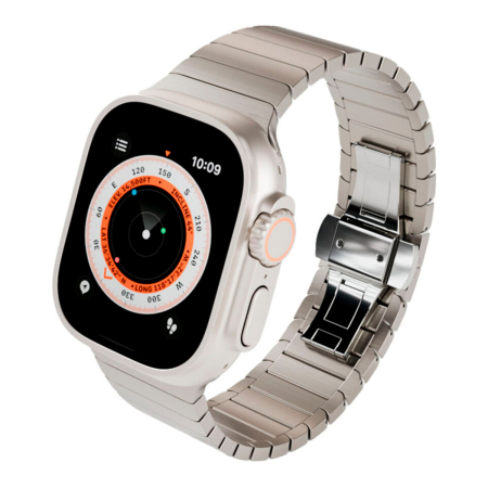 Ремешок для Apple Watch 42/44/45/49 mm VLP Titanium Band Серый
