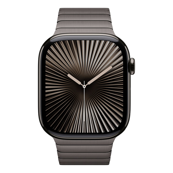 Apple Watch Series 10, 46 мм корпус из титана цвета «Slate», ремешок Link Bracelet цвета «Slate»