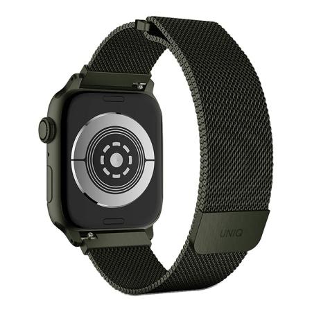 Ремешок UNIQ для Apple Watch 42/44/45/49 мм Dante Strap Mesh Steel (45MM-DANGRN) Зеленый