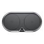 Беспроводное зарядное устройство Baseus 2в1 Metal Dual Wireless Charger (WXXHJ-A01) Black, черный