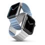 Ремешок UNIQ для Apple Watch 42/44/45/49 мм Revix reversible Magnetic (45MM-REVWHTBLU) Белый/Арктический синий