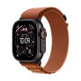 Apple Watch Ultra 3 (2025), 49 мм корпус из титана цвета «Black», ремешок Alpine Loop размера M цвета «Terra Cotta»