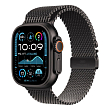 Apple Watch Ultra 2 (2024), 49 мм корпус из титана цвета «Black», ремешок Titanium Milanese Loop размера L цвета «Black»