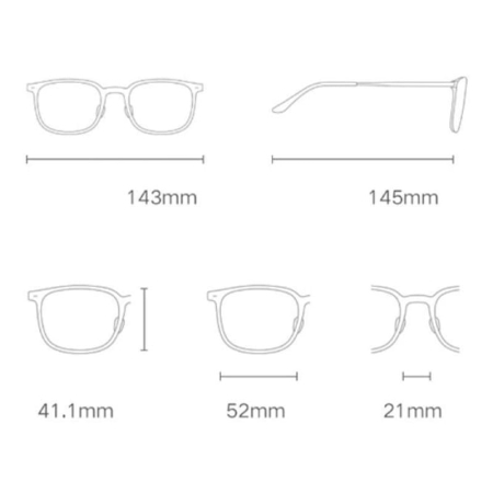 Очки для компьютера Xiaomi Adult AntiBlue (HMJ03RM) Чёрный