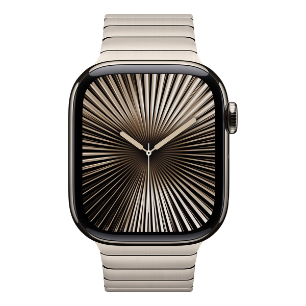 Apple Watch Series 10, 42 мм корпус из титана цвета «Natural», ремешок Link Bracelet цвета «Natural»