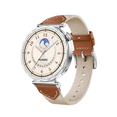 Часы HUAWEI Watch GT 5 Silver, 41 мм, цвет корпуса серебряный, цвет ремешка бежевый