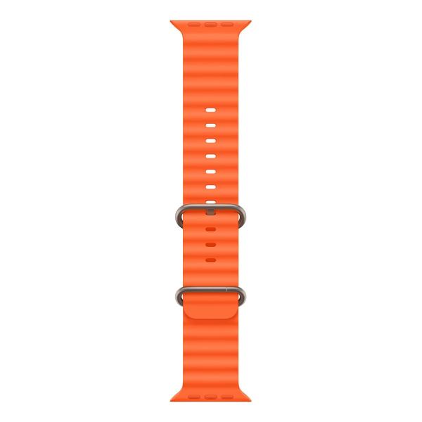 Apple Watch Ultra 2 (2023), 49 мм корпус из титана цвета «Natural», ремешок Ocean Band цвета «Orange»