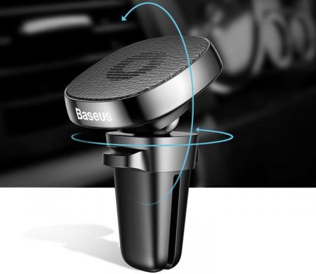 Держатель в дефлектор магнитный Baseus Privity Series Pro Air outlet SUMQ-PR01 Черный