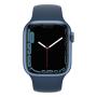 Apple Watch Series 7, 41 мм корпус из алюминия синего цвета,  спортивный ремешок «синий омут»