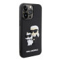 Чехол Karl Lagerfeld для iPhone 15 Pro 3D Rubber Karl & Choupette Hard (KLHCP15L3DRKCNK) Черный