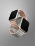 Ремешок UNIQ для Apple Watch 42/44/45/49 мм Revix reversible Magnetic (45MM-REVPNKBEG) Розовый/Бежевый