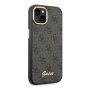 Чехол Guess для iPhone 14 Plus CG Mobile PU 4G Script metal logo Hard (GUHCP14MHG4SHK) Черный