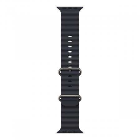 Apple Watch Ultra, 49 мм корпус из титана цвета «Natural», ремешок Ocean Band цвета «Midnight»