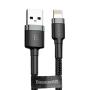 USB кабель Baseus Kevlar Cable разъем Lightning (CALKLF-BG1) Черный