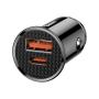 Автомобильное зарядное устройство Baseus BS-C16C1-X Circular Plastic A+C 30W PPS Car Charger (CCALL-YS01) Черный