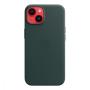 Чехол Leather Case MagSafe для Apple iPhone 14 «Forest Green» Зеленый