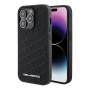 Чехол Karl Lagerfeld для iPhone 15 Pro Max PU Quilted Logo pattern Hard (KLHCP15XPQKPMK) Черный